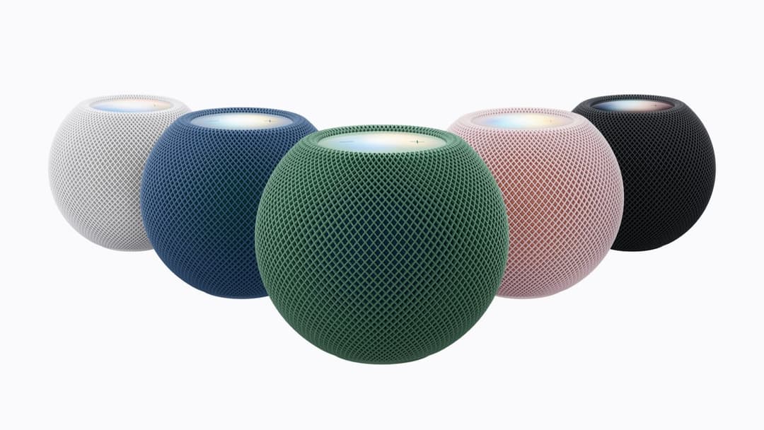 The image presents a collection of five Apple AirPods, each with a unique color and design. The AirPods are arranged in a loose semi-circle, with the first AirPod on the left, the second on the right, the third in the center, the fourth on the left, and the fifth on the right. Each AirPod has a textured surface, giving
