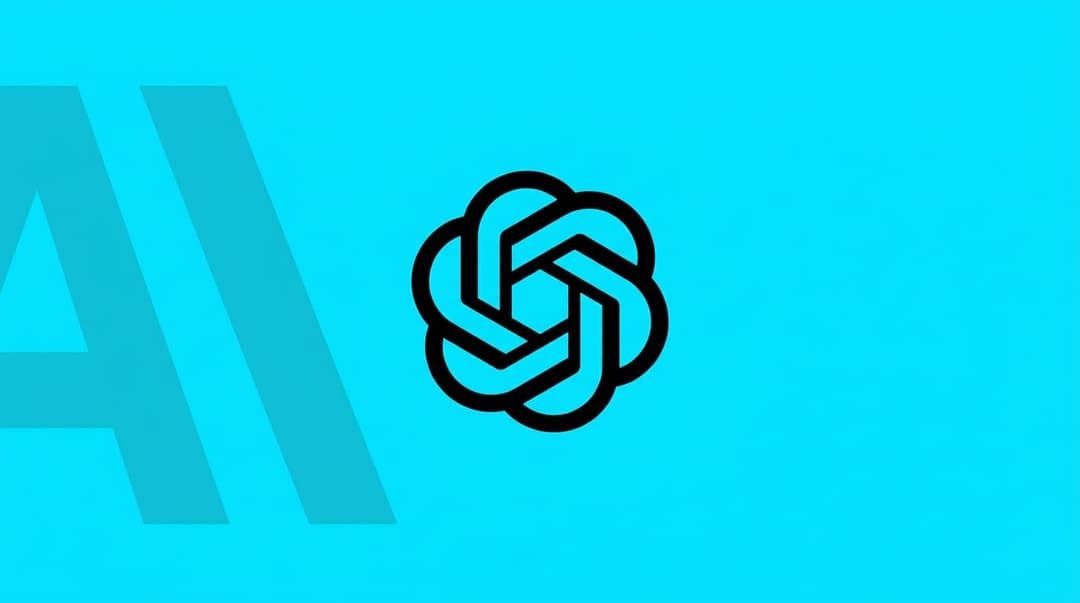 The image features a striking logo design set against a vibrant blue background. The logo is a stylized flower composed of interconnected lines and curves, rendered in black. The flower is centrally positioned, drawing the viewer's attention. The logo is set against a blue background, which is slightly out of focus, cr