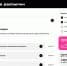 The image shows a webpage with a clean, white background. The webpage is divided into two sections. The left section contains a list of items, with each item preceded by a checkbox. The right section features a pink header and a black sidebar with a list of items. The text on the left section is in black, while the tex