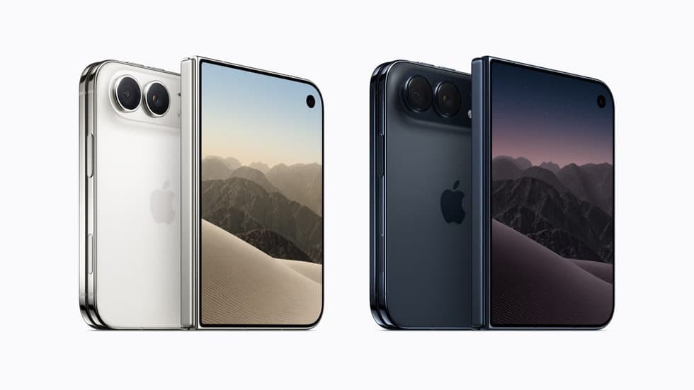 The image presents two smartphones, each with a unique design and color scheme, set against a white background. On the left, a white iPhone with a silver frame and a silver Apple logo is shown. On the right, a black iPhone with a black frame and a black Apple logo is shown. Both phones are positioned with their screens